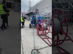 250kn হাইড্রোলিক ক্যাবল টুলার ট্রান্সমিশন লাইন নির্মাণের জন্য ক্যাবল স্ট্রিংিং সরঞ্জাম