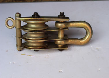 কেনা Tower Erection Tools 20KN Three Sheave Steel Block And Tackle Pulley online manufacture