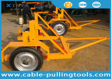 কেনা Heavy Duty 8 Ton Cable Reel Carrier , Cable Drum Trailer With Axis bar online manufacture