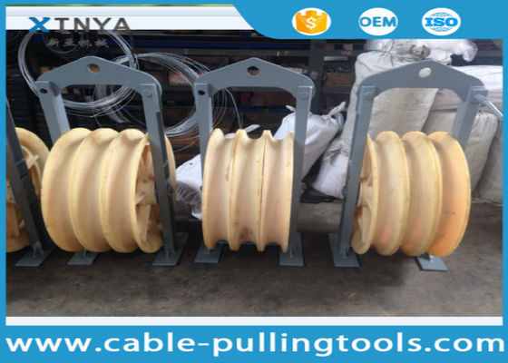 কেনা 3-Sheave Conductor Stringing Pulley Block with Nylon Wheels and 660mm Diameter for Efficient Tackle Hoist Operations online manufacture