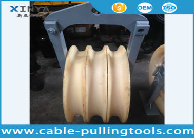 কেনা 3 Sheave 660 mm Diameter Stringing Wire Rope Pulley Block For Pilot Wire Rope online manufacture