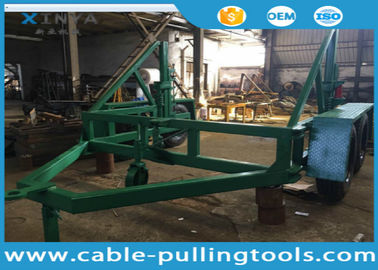কেনা Yellow Underground Cable Tools , Cable Reel Trailer With Axis Bar for Cable Laying online manufacture