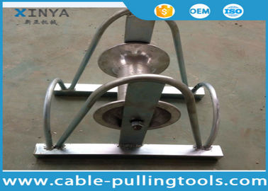 কেনা High Strength Underground Cable Tools / Straight Line Cable Roller Zinc Plated With Aluminum Rollers online manufacture