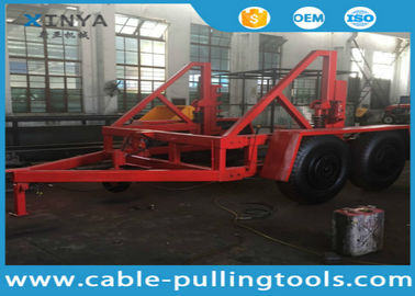 কেনা 12 Ton Capacity Cable Drum Trailer Underground Cable Tools With Hand Brake and Air Brake online manufacture