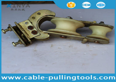 কেনা 20KN Crossarm Mounted Transmission Line Stringing Tools Three Purpose Stringing Pulley Block online manufacture