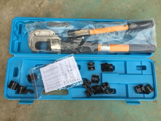 কেনা 12-Ton Hydraulic Cable Crimper with 180° Swivel Head and Quick-Change Dies for Manual Pump Operation online manufacture