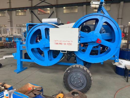 কেনা 40KN Hydraulic Conductor Tensioner with 5-Groove Design for Efficient Cable Stringing online manufacture