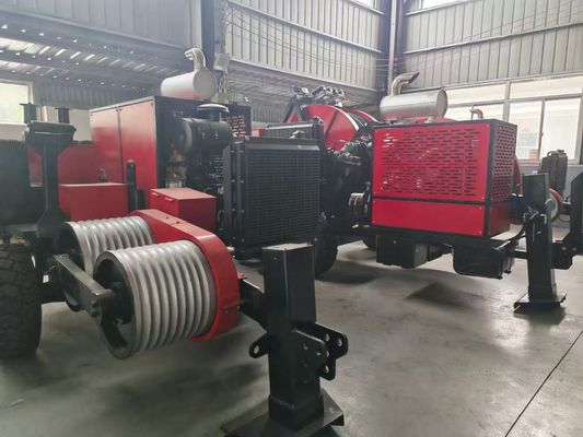 SA-YQ60 60KN স্ট্রিং কন্ডাক্টরের জন্য ডিজেল ইঞ্জিন সহ হাইড্রোলিক ক্যাবল টুলার