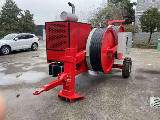 কেবল স্ট্রিং করার জন্য ডিজেল ইঞ্জিন এবং ইলেকট্রনিক কন্ট্রোল সহ ২x৫০KN কন্টিনিউয়াস টেনশন হাইড্রোলিক টেনশনার