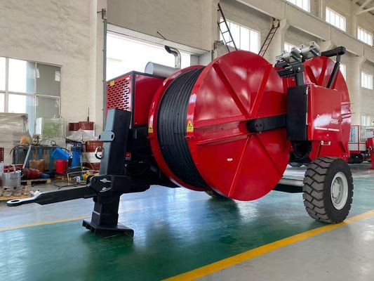 হাইড্রোলিক ট্রান্সমিশন সহ 2x40KN ক্রমাগত টেনশন হাইড্রোলিক ক্যাবল টেনসর এবং ওভারহেড লাইন স্ট্রিংয়ের জন্য বৈদ্যুতিনভাবে নিয়ন্ত্রিত