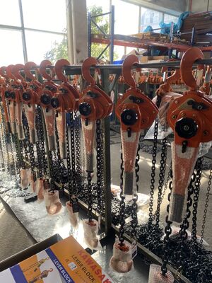 1.5m ম্যানুয়াল লিভার চেইন লিফট 1 টন ক্ষমতা ভারী দায়িত্ব শিল্প রিগিং জন্য হ্যান্ড টান লিফটিং টুল